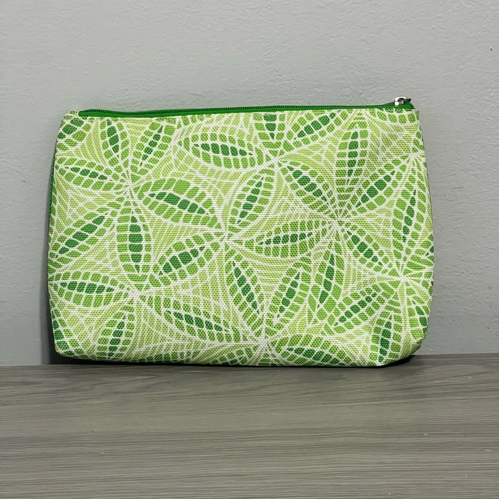 Clinique Make-Up Bag, Leaves, Gently Used